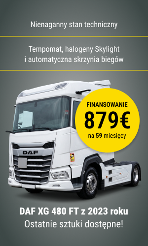 DAF XG 480 FT z 2023 roku, limitowana oferta - rata 879 euro