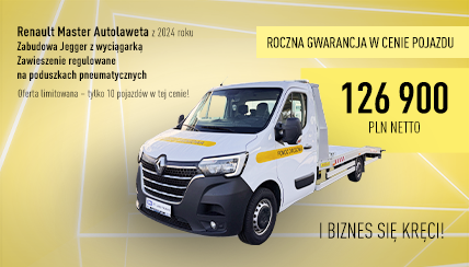 Renault Master - Lawety z roczną gwarancją w cenie!